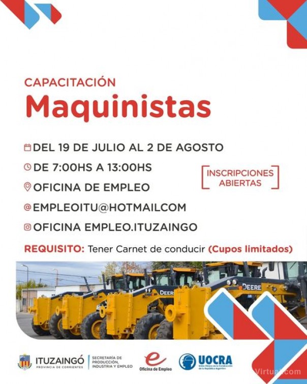 Capacitación Maquinistas