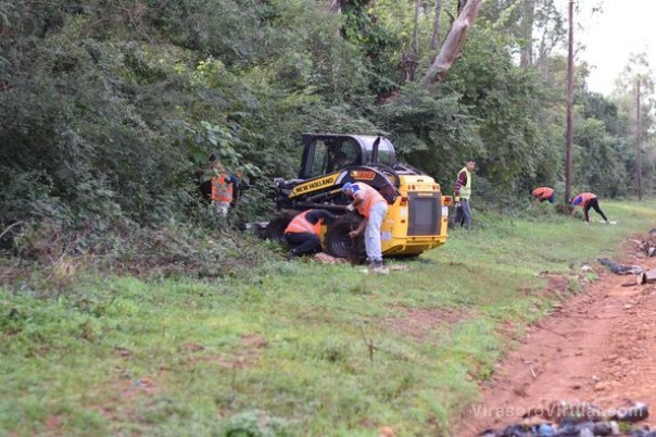 Las cuadrillas municipales están realizando la erradicación de microbasurales en diferentes zonas de la ciudad