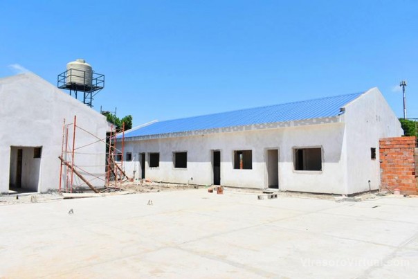 Importante avance en la construcción del nuevo edificio de la comisaría 14 del barrio Dr. Montaña