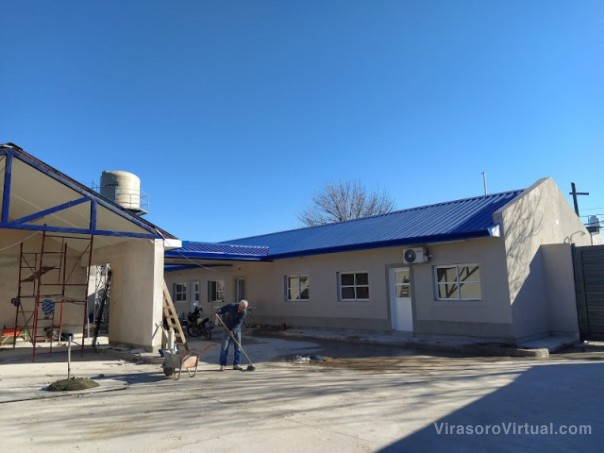 La construcción de la comisaría sexta en su etapa final