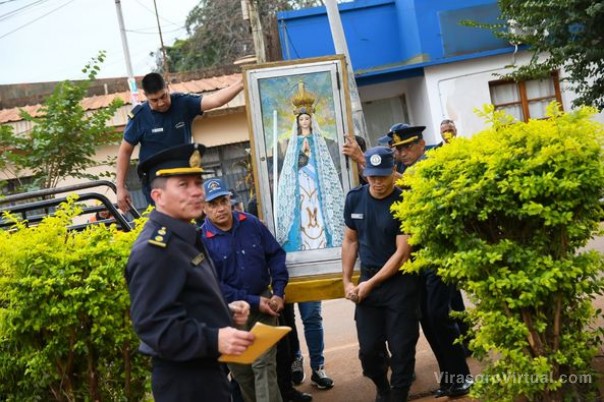 LA VIRGEN DE ITATI PATRONA DE LA POLICIA DE CORRIENTES VISITO VIRASORO