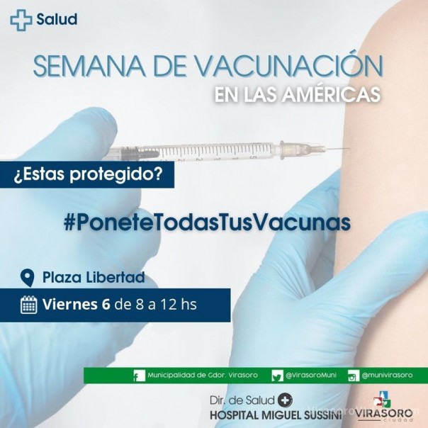 HOSPITAL MIGUEL SUSSINI Contará con las siguientes vacunas.