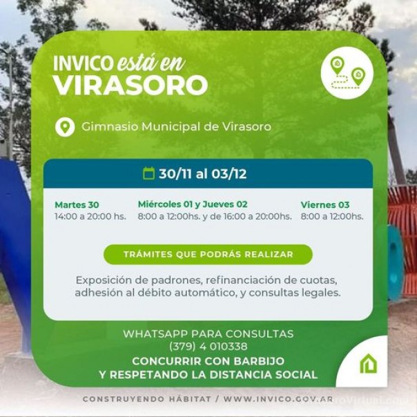 Invico en Virasoro.