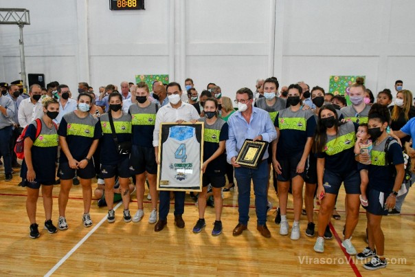 Valdés y Rodríguez Larreta inauguraron las nuevas instalaciones del Club Juventud Naciente de San Luis del Palmar