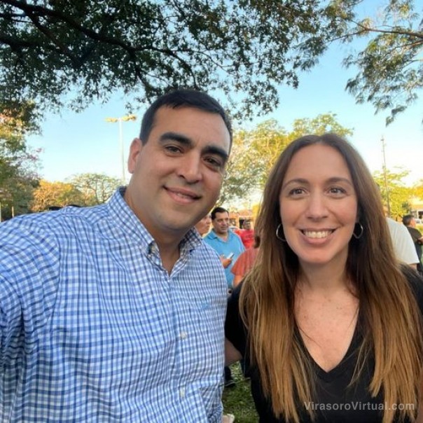 Acompañamos a María Eugenia Vidal en su recorrido por esta parte de Corrientes