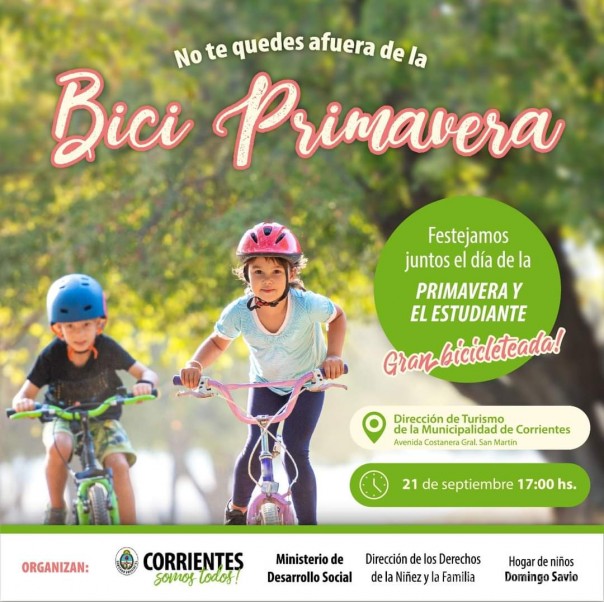 Desarrollo Social invita a los correntinos a festejar la primavera