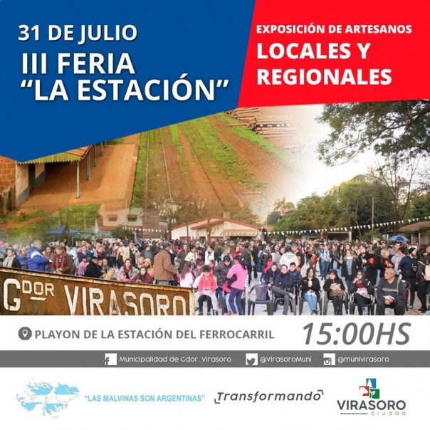 Este domingo 31 de julio tu lugar de encuentro es en la Feria de la Estación