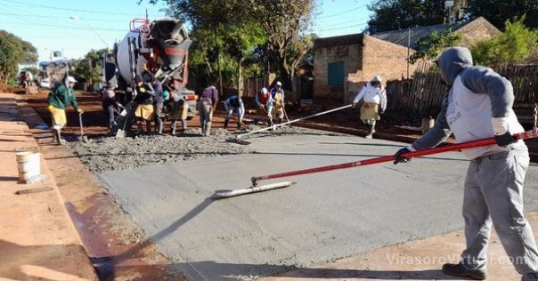 ObraPública / Avanzamos con pavimento en dos arterias clave de Virasoro