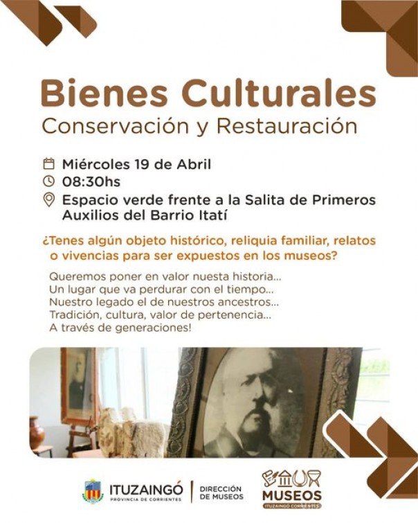 Bienes Culturales: conservación y restauración