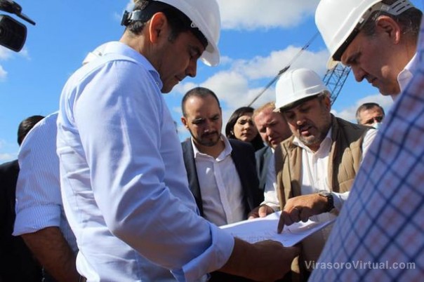 El intendente Juan Pablo Valdés acompaño al Gobernador Gustavo Valdés, en su recorrida junto a Agustín Aguerre